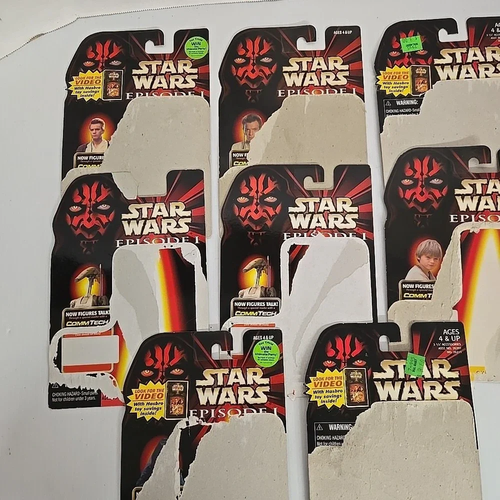 Star Wars Episode 1 Phantom Menice‎ Action Figure Cardbacks